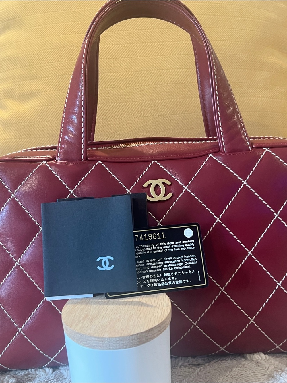 🌹NWT RARE CHANEL WILD STITCH HANDBAG & MATCHING WALLET - Picture 9 of 16
